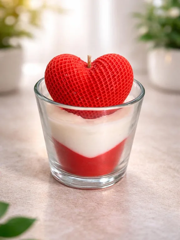 Heart Candle in Jar